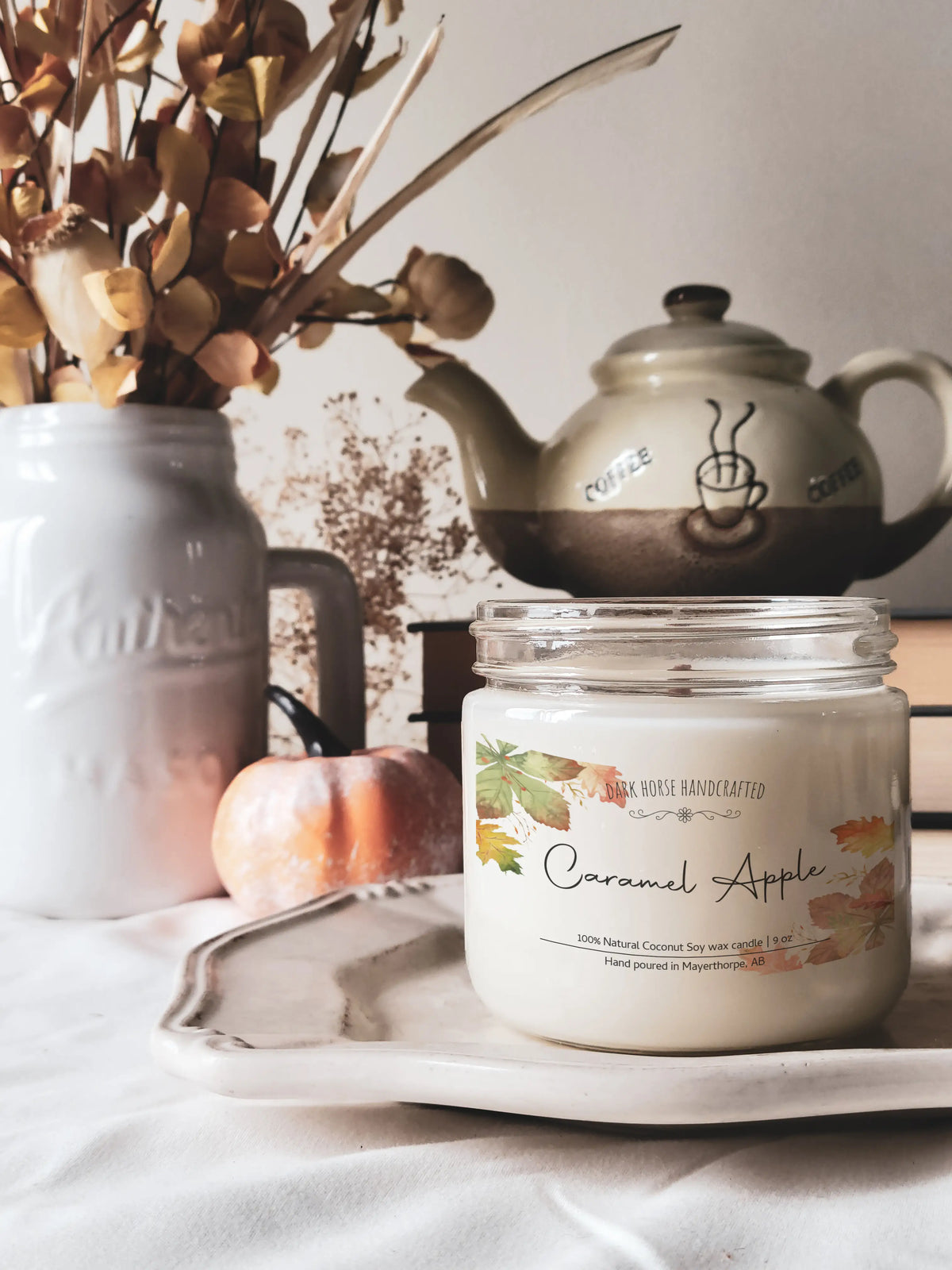 Caramel Apples Soy Candle- Dark Horse Handcrafted