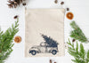 Christmas Tree Truck Tea Towel - Your Green Kitchen