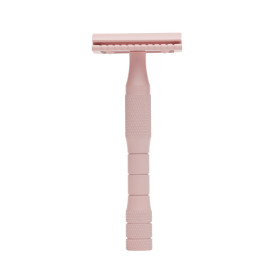 Solid Brass Safety Razor - Dusty Rose - well kept