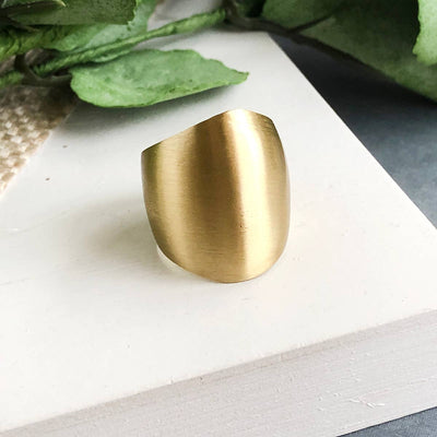 Elongated Dome Ring