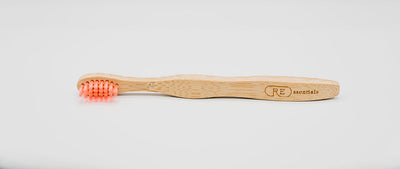 Eco-friendly kids bamboo toothbrush pink