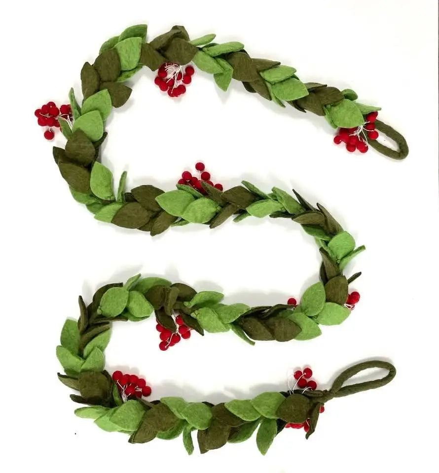 Felt Christmas Garland - The Winding Road.