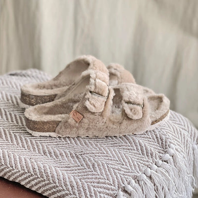 Vegan 2025 sheepskin slippers
