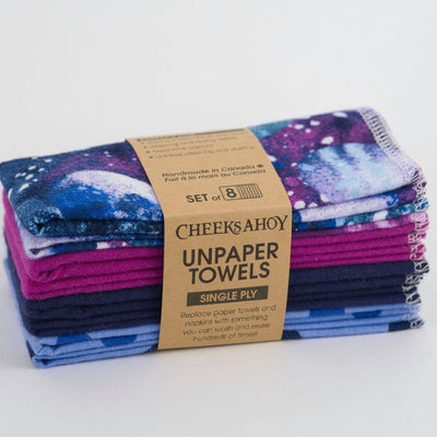 Unpaper Towels (Set Of 8 With No Roll) - Cheeks Ahoy