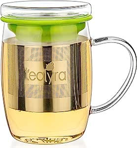 Glass Mug With Infuser - Tealyra