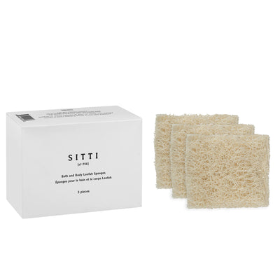 Set of 3 Bath and Body Natural Loofah Sponge - Sitti