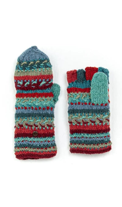 Women’s Wool Knit Finger Mittens