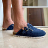 Men's Upcycled Blue House Slippers