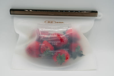 restash reusable silicone bag strawberries