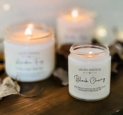 Black Cherry - 100% Natural Coconut Soy Candle - Dark Horse Handcrafted