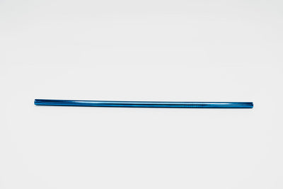 stainless steel reusable straw straight blue