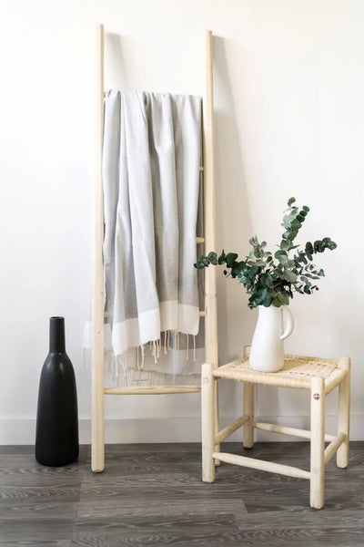 Fouta Towels for Spa & Beach | Sky Blue Diamond