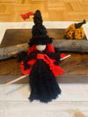 Handmade Macrame Halloween Witch Doll